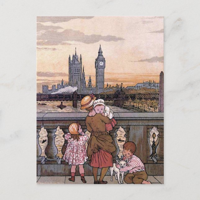 Carte Postale "Big Ben Clock Tower, Londres" (Devant)