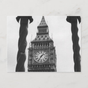 Carte Postale Big Ben en noir et blanc