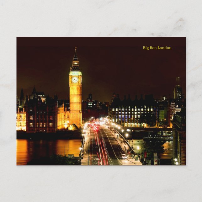 Carte Postale Big Ben London (Devant)