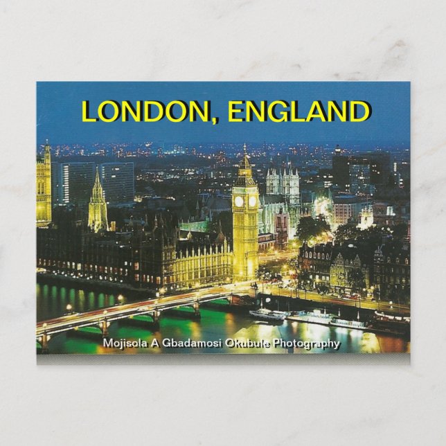 CARTE POSTALE BIG BEN LONDON, ANGLETERRE PAR MOJISOLA A GBADAMOS (Devant)