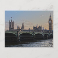 Carte postale Big Ben London Fête des mariées Game