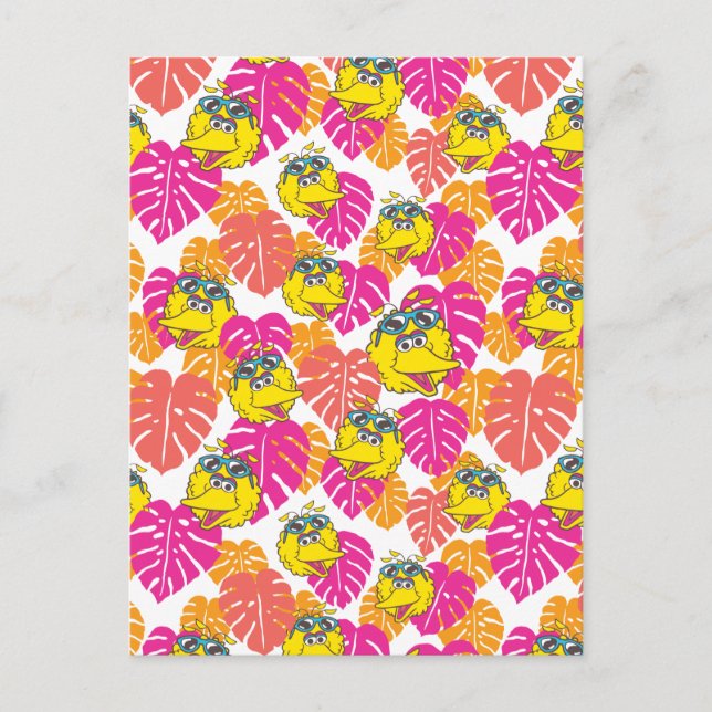 Carte Postale Big Bird | Motif tropical (Devant)