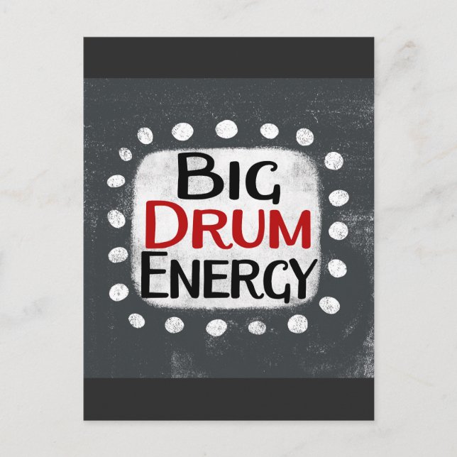 Carte postale Big Drum Energy (Devant)