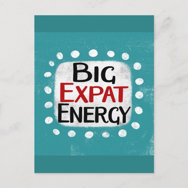 Carte postale Big Expat Energy (Devant)