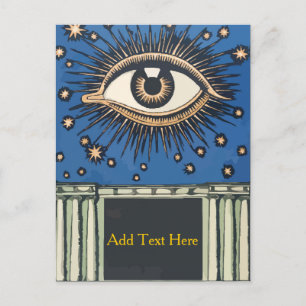 Carte Postale Big Eye, personnaliser ajouter du texte,