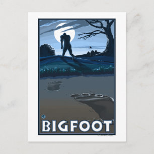Carte Postale Big Foot à travers le terrain de golf