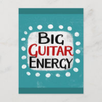 Carte postale Big Guitare Energy