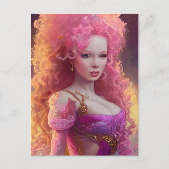 Carte postale Big Hair Woman (Devant)