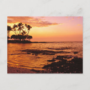 Carte Postale Big Island, Hawaii. Coucher du soleil, Big Island 