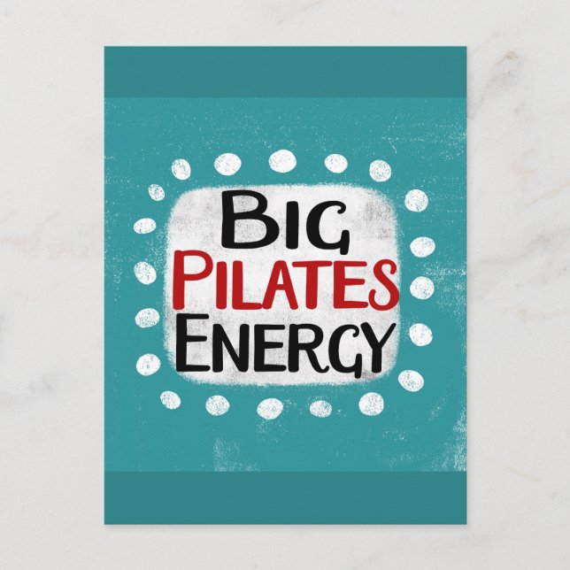 Carte postale Big Pilates Energy (Devant)