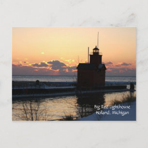 Carte Postale Big Red Lighthouse