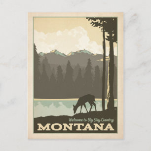 Carte Postale Big Sky Country Montana