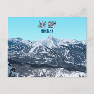 Carte Postale Big Sky Montana Vintage