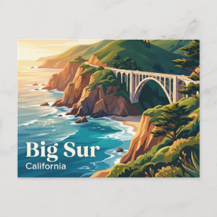 Carte Postale Big Sur Californie
