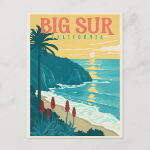 Carte Postale Big Sur - La beauté de la côte Pacifique en Califo