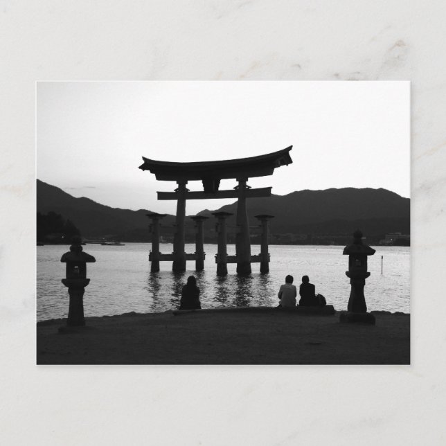 Carte Postale Big Torii au coucher du soleil (Devant)