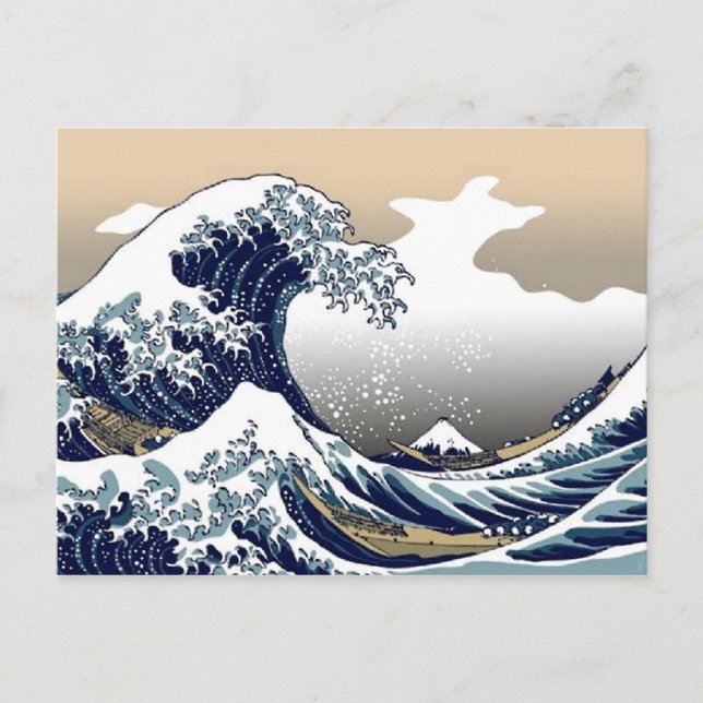 Carte postale Big Wave Japanese Art (Devant)