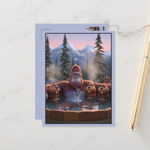 Carte Postale Bigfoot drôle
