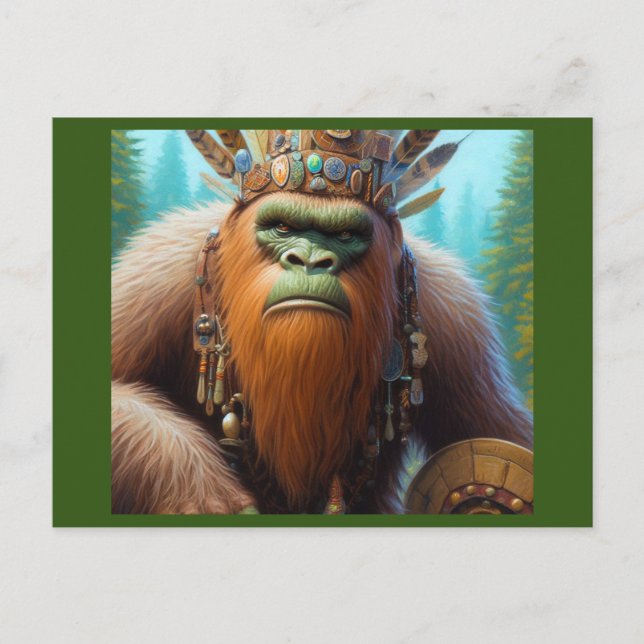 Carte Postale Bigfoot Eco Warrior (Devant)