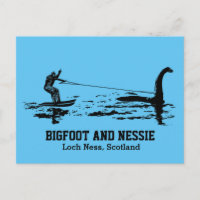 Bigfoot et Nessie Loch Ness Texte personnalisé