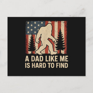 Carte Postale Bigfoot Patriotique Un Papa Comme Moi Est Dur à Tr