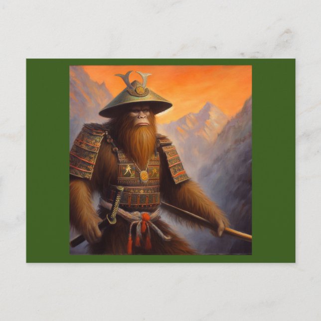 Carte Postale Bigfoot Samurai (Devant)