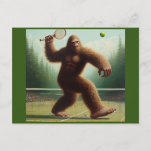Carte Postale Bigfoot Tennis