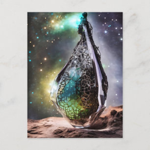 Carte Postale Bijoux Abstraits dans l'espace
