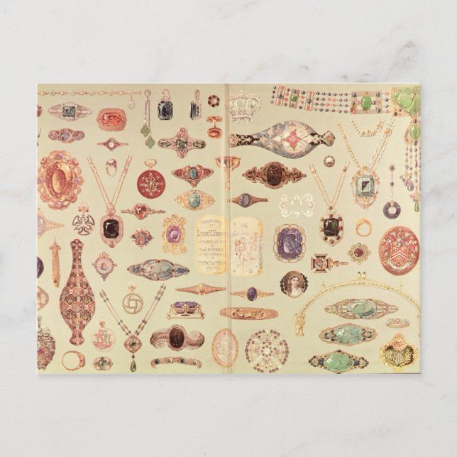 Carte Postale Bijoux du "Catalogue Tiffany", 1890 (Devant)