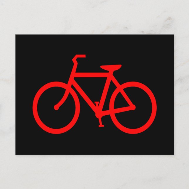 Carte Postale Bike rouge (Devant)