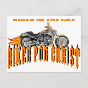 Carte Postale Biker pour Christ