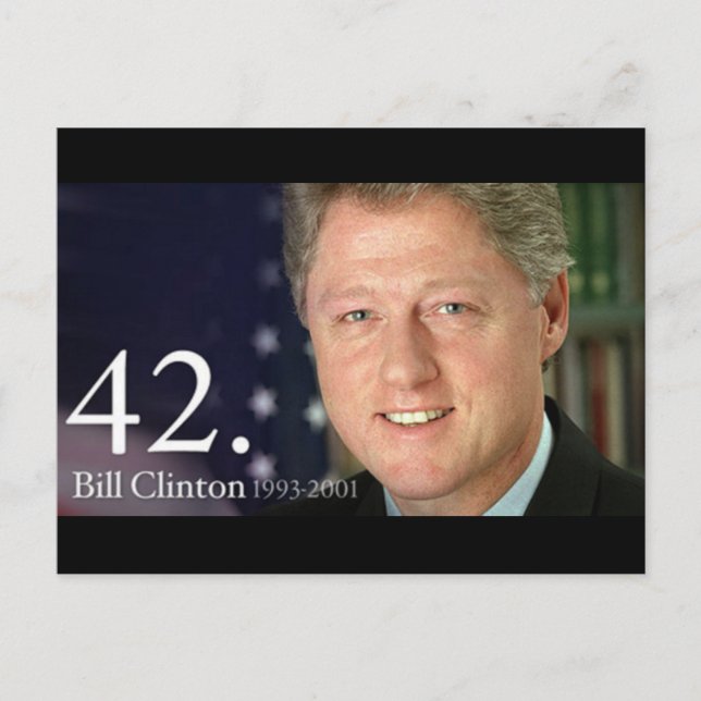 Carte Postale Bill Clinton (Devant)