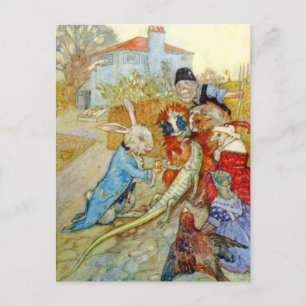 Carte Postale Bill le Lizard à la maison du lapin