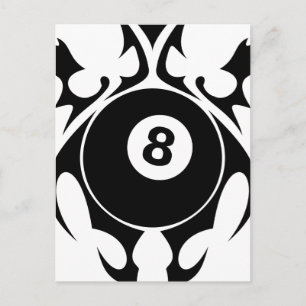 Carte Postale billard. tribal.