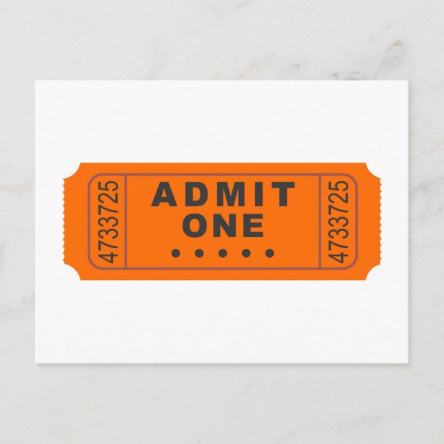 Carte Postale Billet cinéma (Devant)