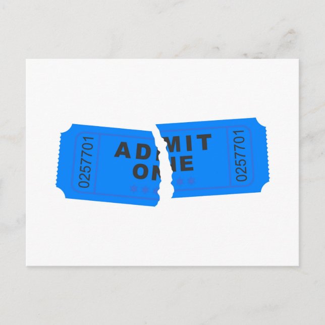 Carte Postale Billet déchiré (Devant)