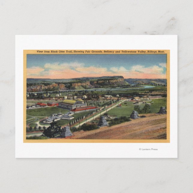 Carte Postale Billings, Montana - Chemin de la Otter noire (Devant)