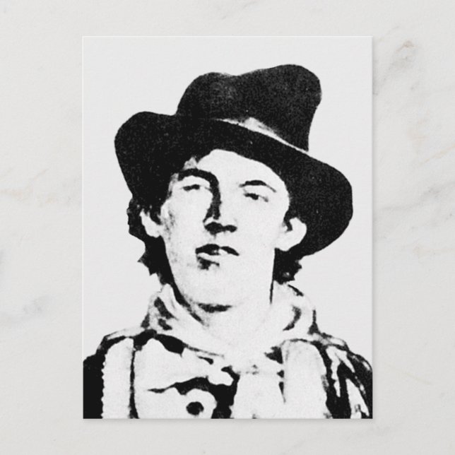 Carte Postale Billy The Kid ~ William H. Bonney / Outlaw (Devant)