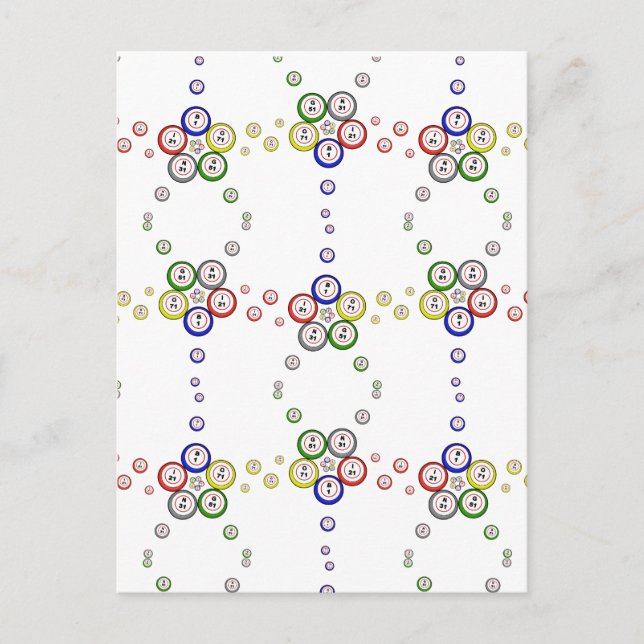 Carte Postale Bingo Balls (Devant)