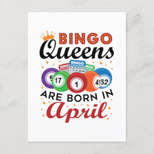 Carte Postale Bingo Queens sont nés en avril