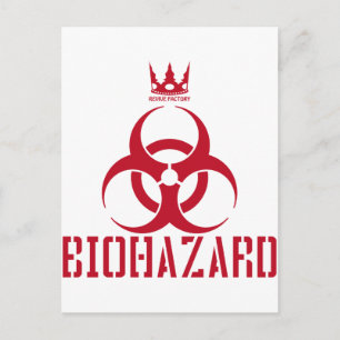 CARTE POSTALE BIOHAZARD(赤)