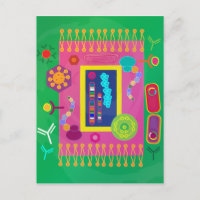 Biologie cellulaire Abstraite style Matisse