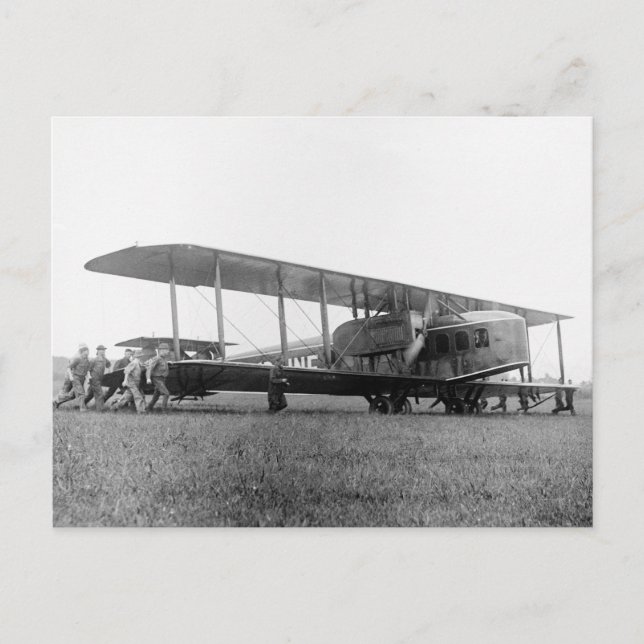 Carte Postale Biplane Airliner, 1919 (Devant)