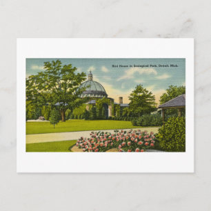 Carte Postale Bird House Zoological Park Detroit, Michigan