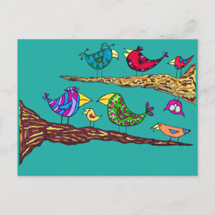 Carte Postale Bird Talk Postcard