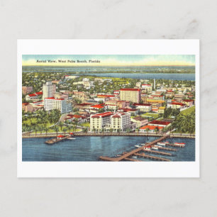 Carte Postale Bird's-Eye View of West Palm Beach, Floride,