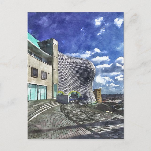 Carte Postale Birmingham Watercolor (Devant)