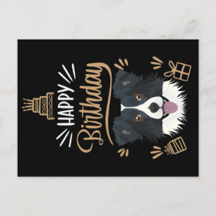 Carte Postale Birthday Gift Border Collie