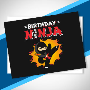 Carte Postale Birthday Ninja Theme Party