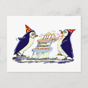 Carte Postale BiRtHdAy PeNgUiNs